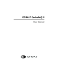 Cobalt Digital Inc CacheRaQ 4 User manual