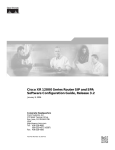 Cisco XR 12000 Specifications