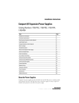 Rockwell Automation 1769-PB4 Specifications