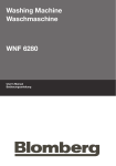 Blomberg WNF 6280 User`s manual