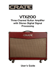 Crate VTX200 User`s guide