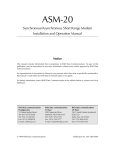 RAD Data comm ASM-20 Specifications