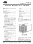 Carrier 50ZH024-060 Instruction manual
