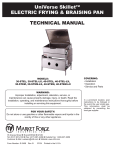 Market Forge Industries M-40 Operating instructions