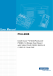 Advantech PCA-6028 User manual