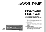 Alpine CDA-7944R Owner`s manual