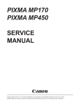 Canon PIXMA MP450 Service manual
