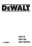DeWalt DW716XPS Technical data