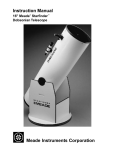 Meade Starfinder 16 Instruction manual