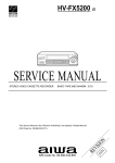 Aiwa HV-FX5200 Service manual