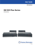 Extron electronics SW4 DVI Plus User guide