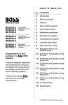 Boss Audio Systems NX2000.4 User`s manual