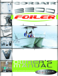 Corsair 2200 Foiler Owner`s manual