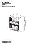 QSC DSP-4 Hardware manual