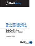 Multitech MT5634ZBAV User guide