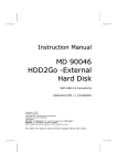 Medion External hard disk Instruction manual