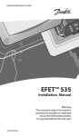 Danfoss ECtemp 535 Installation manual