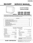 Sharp 32R-S400 Service manual