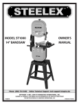 Woodstock STEELEX ST1000 Owner`s manual