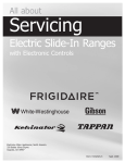 Electrolux Electric Slide-In Range Troubleshooting guide