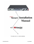 MotoSAT Nomad 2 Specifications