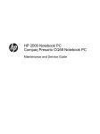 HP Presario B2000 - Notebook PC Specifications