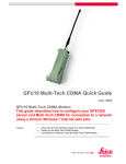 Multitech GFU19 Specifications