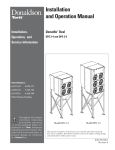 Donaldson Torit DFO 3-6 Specifications