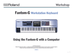 Roland Fantom G8 Owner`s manual