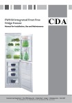 FW950 Integrated Frost Free fridge freezer