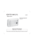 Radio Shack OPTIMUS 16-3869 Specifications
