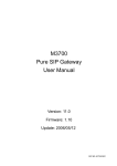 PURE M3700 User manual