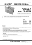 Sharp FO-DC500 Service manual
