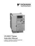 YASKAWA VS-606V7 Series Instruction manual