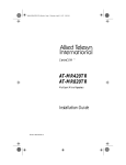 Allied Telesyn International Corp AT-1500T Installation guide