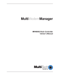 Multitech CC4800 Owner`s manual
