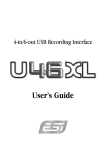 ESI U46 XL User`s guide