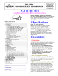 American Aldes DH-100V Specifications