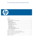 Thin Client Printing with the HP Universal Print Driver