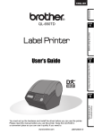 Brother QL 650TD - P-Touch B/W Direct Thermal Printer User`s guide