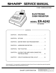Sharp ER-A242 Service manual