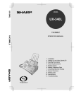 Sharp UX- Printer, Specifications