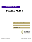 Delta Tau PMAC2A-PC/104 Hardware manual