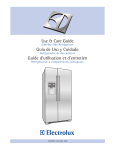 Electrolux EI23CS55 Use & care guide