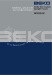 Beko UFC524W Instruction manual