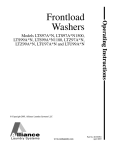 Alliance Laundry Systems LTS99A*N1180 Operating instructions