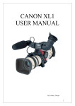 Canon XL1 User manual