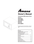 Amana RFS12MPS Owner`s manual