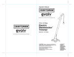 Craftsman evolv 172.740100 Operator`s manual