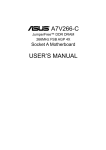 VIA Technologies VIA KT266A ChipsetMotherboard User`s manual